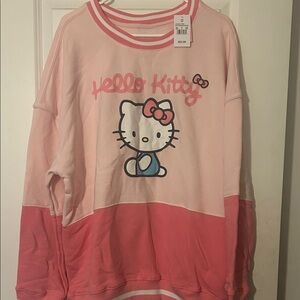 Hello Kitty Pink and White Sweatshirt